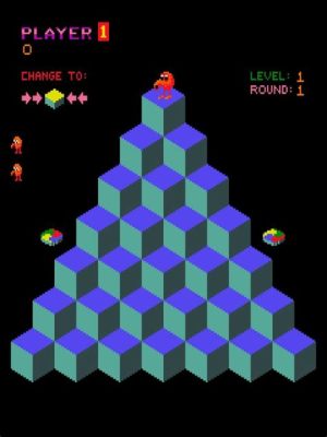  Qbert:  A Tricky Cube Conquered Through Colorful Chaos