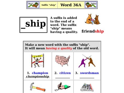 Is Ship a Suffix: Exploring the Linguistic Voyage